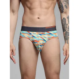 Jack & Jones Men Printed Mid-Rise Cotton Basic Brief-picture-16