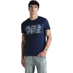 jack & jones Men Pure Cotton Typography Printed Slim Fit T-Shirt-picture-20