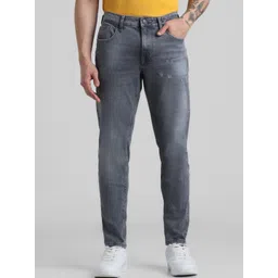 Jack & Jones Men Slim Fit Low Distress Heavy Fade Whiskers Stretchable Jeans-picture-32