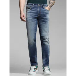 Jack & Jones Men Slim Fit Low-Rise Clean look Heavy Fade Stretchable Jeans-picture-26