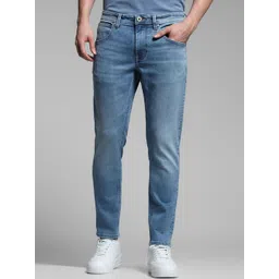 Jack & Jones Men Slim Fit Low-Rise Light Fade Stretchable Jeans-picture-29