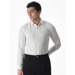 Jack & Jones Men Slim Fit Textured Spread Collar Formal Shirt-picture-35