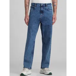 Jack & Jones Men Straight Fit Low-Rise Heavy Fade Clean Look Stretchable Jeans-picture-28