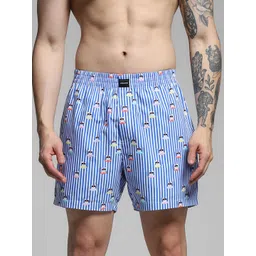 Jack & Jones Men Striped Pure Cotton Boxer 9018586001-picture-10