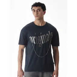 Jack & Jones Men Typography Printed Round Neck Pure Cotton Oversized T-shirt-picture-26