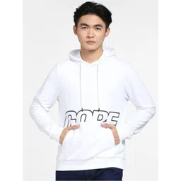 Jack & Jones Men White Printed Hooded Jjco Lucos LS S Sweatshirt-picture-30