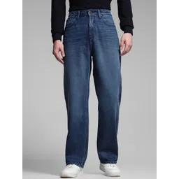 Jack & Jones Men Wide Leg High-Rise Light Fade Cotton Jeans-picture-27