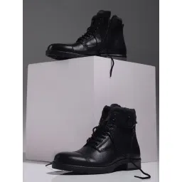 Jack & Jones Men's Black Derby Boots-picture-13