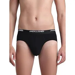 jack & jones Men's Cotton Blend Modern Regular Solid Briefs-picture-25