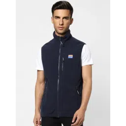 Jack & Jones Navy Sleeveless High Neck Jacket-picture-24