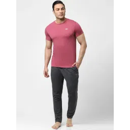 Jack & Jones Pink Regular Fit Cotton Lounge T-Shirt-picture-20