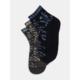 Jack & Jones Tropical Print Cotton Socks Pack of 3 image 1