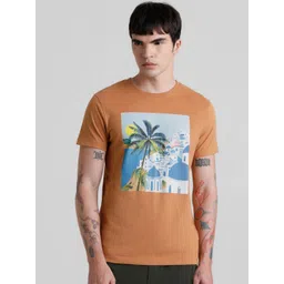 Jack & Jones Tropical Printed Slim Fit Pure Cotton T-shirt-picture-10