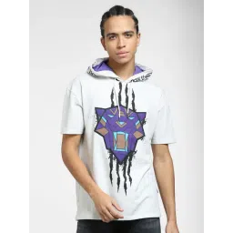 Jack & Jones White Boxy Fit Printed Hooded Sweatshirt-picture-31