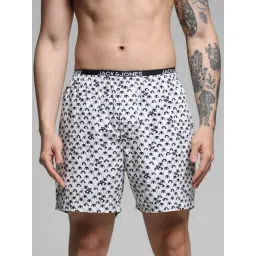 Jack & Jones White Cotton Regular Fit Printed Boxers-picture-26