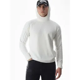 Jack & Jones White Regular Fit Hooded Sweatshirt-picture-21