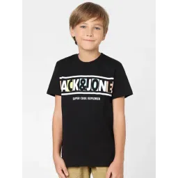 Jack & Jones Junior Black Printed  T-Shirt-picture-36