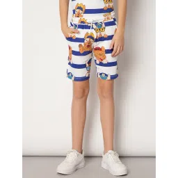 Jack & Jones Junior Blue & White Striped Shorts-picture-37