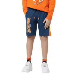 Jack & Jones Junior Blue Cotton Printed Shorts-picture-16