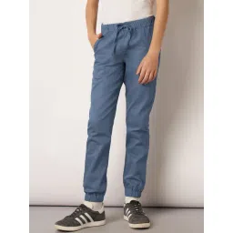 Jack & Jones Junior Blue Solid Joggers-picture-47