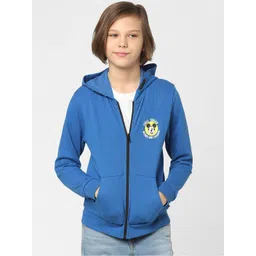 Jack & Jones Junior Boys Blue Printed Hooded Sweatshirt-picture-41