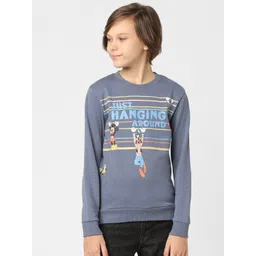 Jack & Jones Junior Boys Blue Printed Sweatshirt-picture-39
