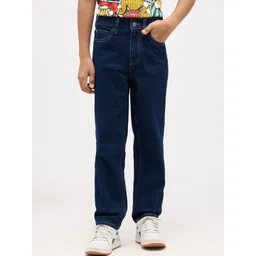 Jack & Jones Junior Boys Cotton Relaxed Fit Mid-Rise Stretchable Jeans-picture-34