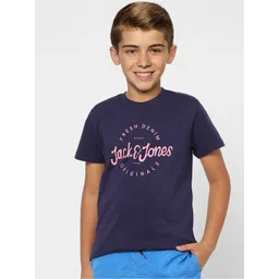 Jack & Jones Junior Boys Cotton Typography Printed T-shirt-picture-12