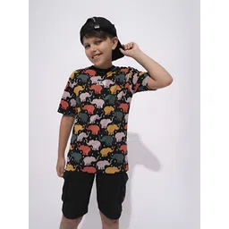 Jack & Jones Junior Boys Floral Printed Polo Collar Pockets T-shirt-picture-25