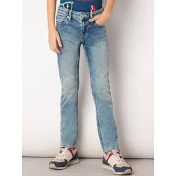 Jack & Jones Junior Boys Jean Mid-Rise Heavy Fade Clean Look Pure Cotton Jeans-picture-38