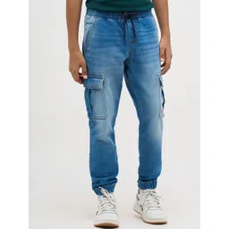 Jack & Jones Junior Boys Jogger Mid-Rise Light Fade Stretchable Jeans-picture-36