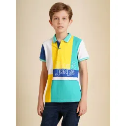 Jack & Jones Junior Boys Multicolor Colorblocked Regular Fit T-Shirt-picture-45