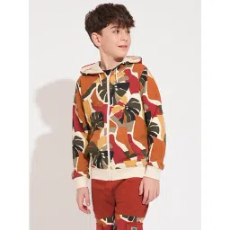 Jack & Jones Junior Boys Multicolor Cotton Blend Tropical Print Sweatshirt-picture-33