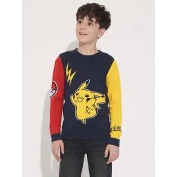 Jack & Jones Junior Boys Multicolor Cotton Color Block Full Sleeves Pullover Sweater-picture-41