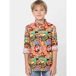 Jack & Jones Junior Boys Multicolor Cotton Printed Full Sleeves Shirt-picture-41