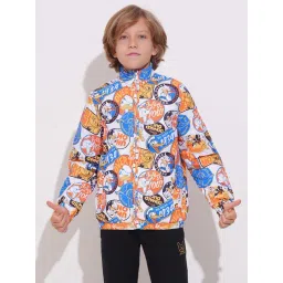 Jack & Jones Junior Boys Multicolor Printed Full Sleeves Bomber jacket-picture-31