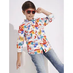 Jack & Jones Junior Boys Opaque Printed Casual Shirt-picture-29