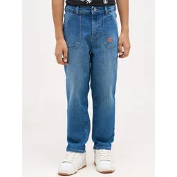 Jack & Jones Junior Boys Relaxed Fit Mid-Rise Light Fade Cotton Jeans-picture-14