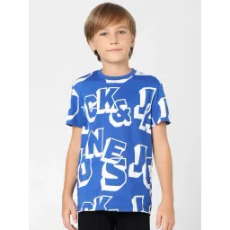 Jack & Jones Junior Boys Royal Blue PrintedT-Shirt-picture-38
