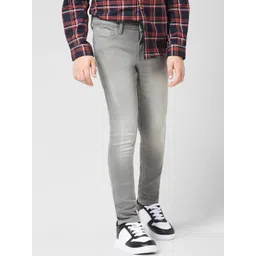 Jack & Jones Junior Boys Slim Fit Mid-Rise Heavy Fade Cotton Stretchable Jeans-picture-43