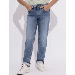 Jack & Jones Junior Boys Straight Fit Mid-Rise Stretchable Jeans-picture-31