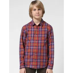 Jack & Jones Junior Boys Tartan Checks Pure Cotton Casual Shirt-picture-50