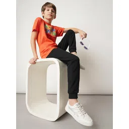 Jack & Jones Junior Boys Typography Printed Pure Cotton T-shirt-picture-40