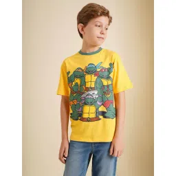 Jack & Jones Junior Boys Yellow Graphic Over-sized Fit T-Shirt-picture-26
