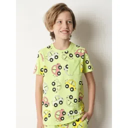 Jack & Jones Junior Green Printed T-Shirt-picture-33