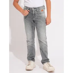 Jack & Jones Junior Kids Grey Cotton Jeans-picture-14