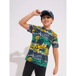 Jack & Jones Junior Kids Multi Cotton Graphic T-Shirt-picture-26