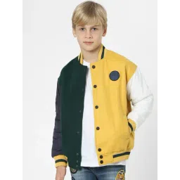 Jack & Jones Junior Multicolor Color Block Full Sleeves Jacket-picture-12
