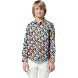 Jack & Jones Junior Multicolor Cotton Printed Full Sleeves Shirt-picture-37