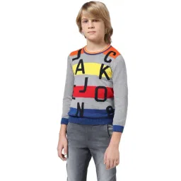 Jack & Jones Junior Multicolor Cotton Printed Full Sleeves Sweater-picture-17